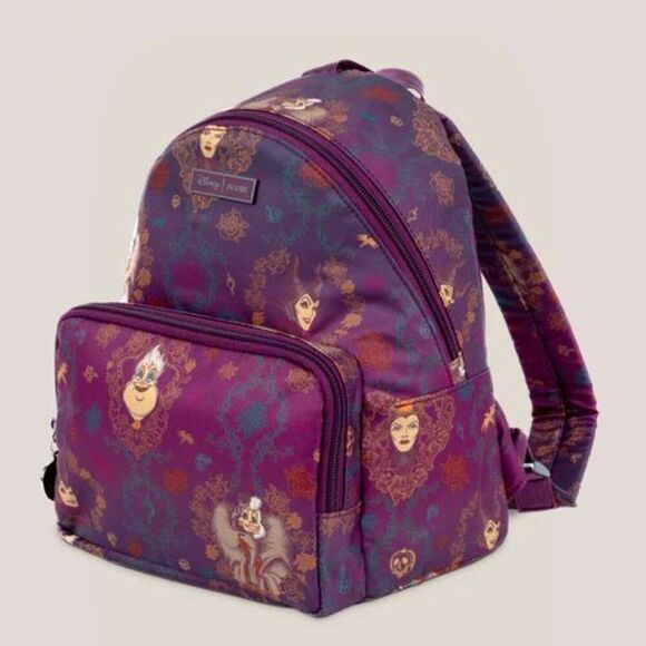 JuJuBe Disney Villains Everyday Mini Backpack Maleficent Cruella De Vil Ursula - Picture 1 of 9
